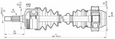 OPEN PARTS drs615700 -  Приводной вал